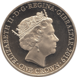 2019 ONE CROWN GIBRALTAR - WORLD COINS - Cambridgeshire Coins