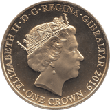 2019 ONE CROWN GIBRALTAR - WORLD COINS - Cambridgeshire Coins