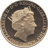2019 ONE CROWN GIBRALTAR - WORLD COINS - Cambridgeshire Coins