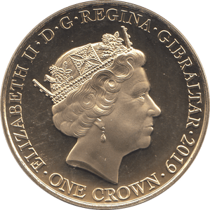 2019 ONE CROWN GIBRALTAR - WORLD COINS - Cambridgeshire Coins