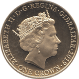 2019 ONE CROWN GIBRALTAR - WORLD COINS - Cambridgeshire Coins