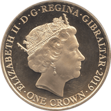 2019 ONE CROWN GIBRALTAR - WORLD COINS - Cambridgeshire Coins