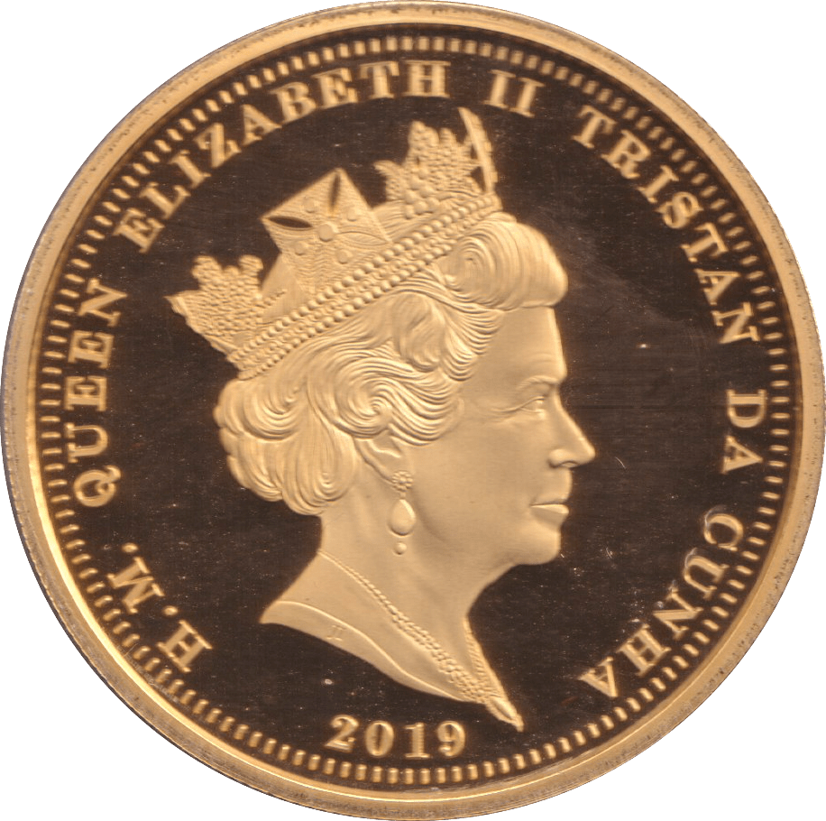 2019 ONE CROWN QUEEN VICTORIA TRISTAN DA CUNHA PROOF - WORLD COINS - Cambridgeshire Coins