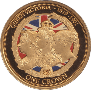 2019 ONE CROWN QUEEN VICTORIA TRISTAN DA CUNHA PROOF - WORLD COINS - Cambridgeshire Coins