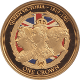 2019 ONE CROWN QUEEN VICTORIA TRISTAN DA CUNHA PROOF - WORLD COINS - Cambridgeshire Coins