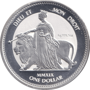 2019 ONE DOLLAR SILVER PROOF MON DROIT - SILVER WORLD COINS - Cambridgeshire Coins