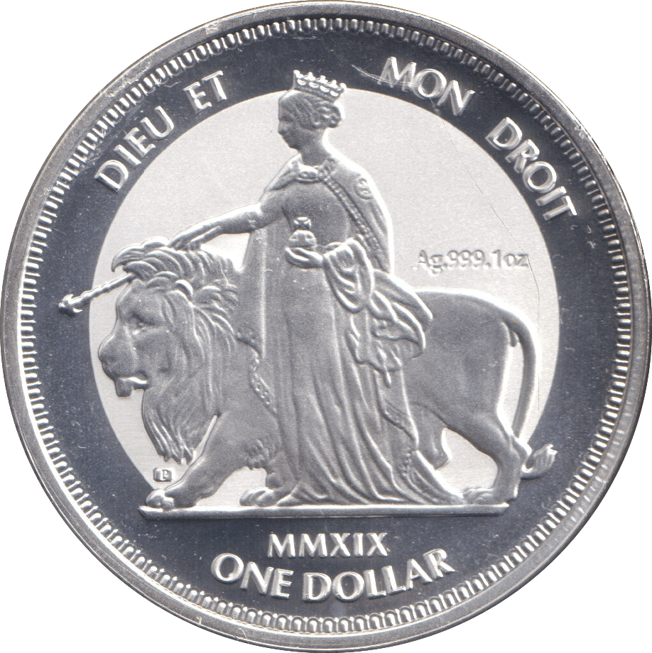 2019 ONE DOLLAR SILVER PROOF MON DROIT - SILVER WORLD COINS - Cambridgeshire Coins