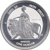 2019 ONE DOLLAR SILVER PROOF MON DROIT - SILVER WORLD COINS - Cambridgeshire Coins