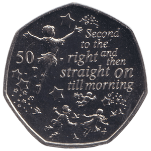 2019 PETER PAN 50P ISLE OF MAN ( BU ) - 50P REGIONAL ISSUE - Cambridgeshire Coins