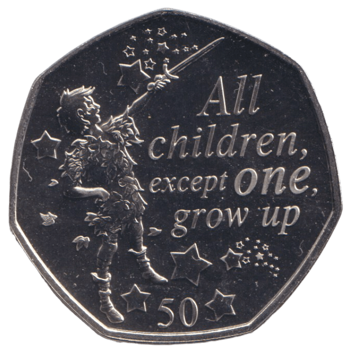 2019 PETER PAN 50P ISLE OF MAN ( BU ) - 50P REGIONAL ISSUE - Cambridgeshire Coins