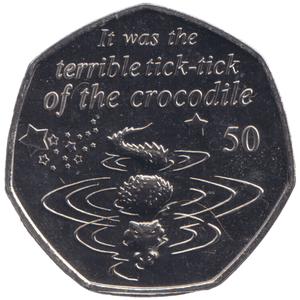 2019 PETER PAN CROCODILE 50P ISLE OF MAN ( BU ) - 50P REGIONAL ISSUE - Cambridgeshire Coins