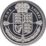 2019 PLATINUM PROOF ONE LAUREL TRISTAN DA CUNHA - PLATINUM - Cambridgeshire Coins