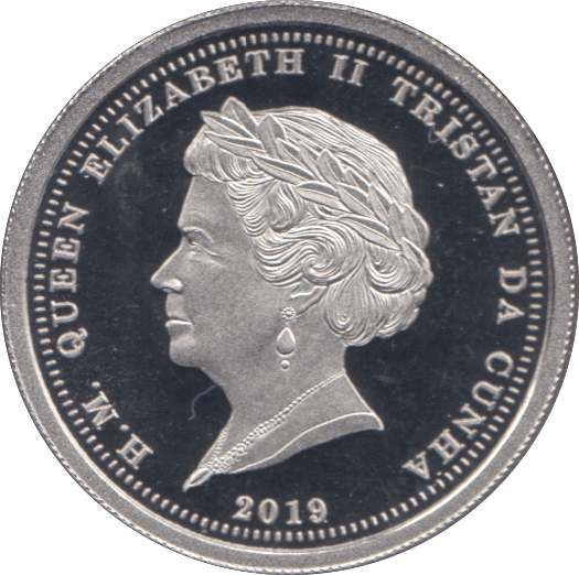 2019 PLATINUM PROOF ONE LAUREL TRISTAN DA CUNHA - PLATINUM - Cambridgeshire Coins