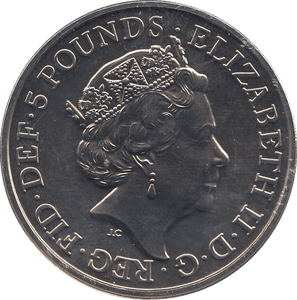 2019 POPPY (1919) FIVE POUNDS - WORLD COINS - Cambridgeshire Coins