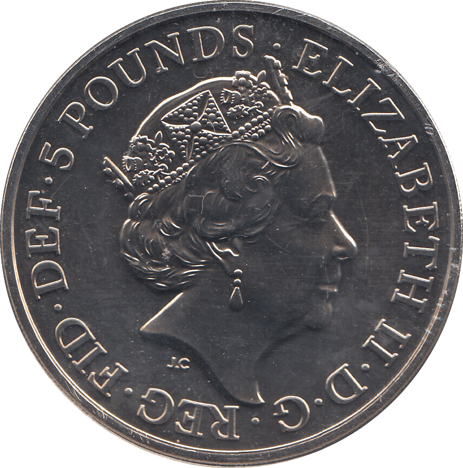 2019 POPPY (1919) FIVE POUNDS - WORLD COINS - Cambridgeshire Coins