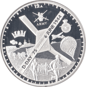 2019 PROOF 75TH ANNIVERSARY D DAY £5 ALDERNEY - WORLD COINS - Cambridgeshire Coins