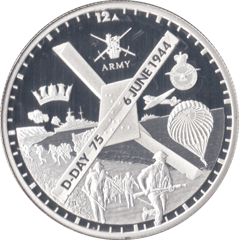 2019 PROOF 75TH ANNIVERSARY D DAY £5 ALDERNEY - WORLD COINS - Cambridgeshire Coins
