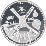 2019 PROOF 75TH ANNIVERSARY D DAY £5 ALDERNEY - WORLD COINS - Cambridgeshire Coins