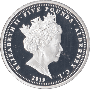 2019 PROOF 75TH ANNIVERSARY D DAY £5 ALDERNEY - WORLD COINS - Cambridgeshire Coins