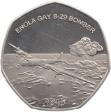 2019 PROOF LIKE ENOLA GAY B - 29 FIFTY PENCE COIN - 50P CHRISTMAS COINS - Cambridgeshire Coins