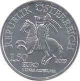 2019 SILVER 1 1/2 EUROS 825TH ANNIVERSARY AUSTRIA ( BU ) - SILVER WORLD COINS - Cambridgeshire Coins