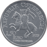 2019 SILVER 1 1/2 EUROS WIENER NEUSTADT AUSTRIA ( BU ) - SILVER WORLD COINS - Cambridgeshire Coins
