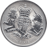 2019 SILVER 1OZ ROYAL ARMS - SILVER WORLD COINS - Cambridgeshire Coins