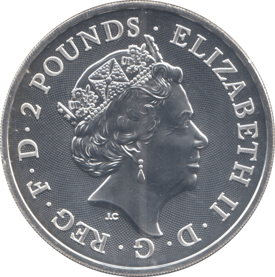 2019 SILVER 2 POUNDS ( BU ) - SILVER WORLD COINS - Cambridgeshire Coins