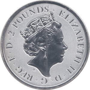 2019 SILVER 2 POUNDS ( BU ) - SILVER WORLD COINS - Cambridgeshire Coins
