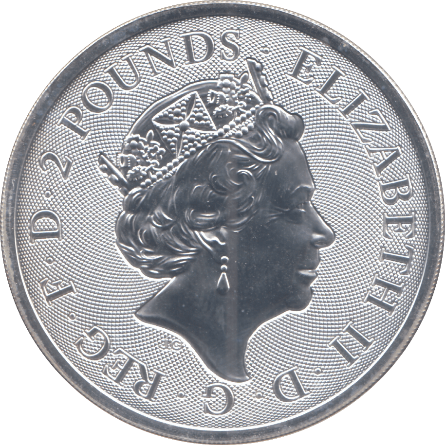 2019 SILVER 2 POUNDS ( BU ) - SILVER WORLD COINS - Cambridgeshire Coins