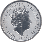 2019 SILVER 2 POUNDS ( BU ) - SILVER WORLD COINS - Cambridgeshire Coins