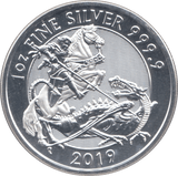 2019 SILVER 2 POUNDS ( BU ) - SILVER WORLD COINS - Cambridgeshire Coins