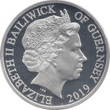 2019 SILVER £5 GUERNSEY ( PROOF ) - SILVER WORLD COINS - Cambridgeshire Coins