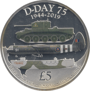 2019 SILVER £5 GUERNSEY ( PROOF ) - SILVER WORLD COINS - Cambridgeshire Coins