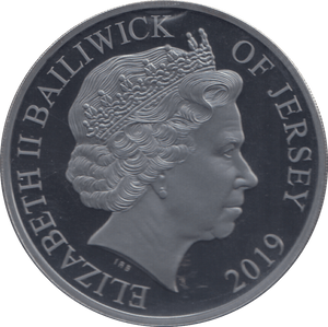 2019 SILVER £5 JERSEY ( PROOF ) - SILVER WORLD COINS - Cambridgeshire Coins