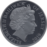 2019 SILVER £5 JERSEY ( PROOF ) - SILVER WORLD COINS - Cambridgeshire Coins
