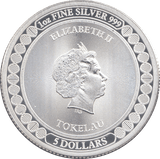 2019 SILVER FIVE DOLLARS EQUILIBRIUM TOKELAU ( BU ) - SILVER WORLD COINS - Cambridgeshire Coins