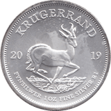 2019 SILVER KRUGERRAND 1OZ SOUTH AFRICA ( UNC ) - SILVER WORLD COINS - Cambridgeshire Coins