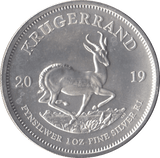 2019 SILVER KRUGERRAND 1OZ SOUTH AFRICA ( UNC ) - SILVER WORLD COINS - Cambridgeshire Coins