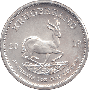 2019 SILVER KRUGERRAND SOUTH AFRICA - SILVER WORLD COINS - Cambridgeshire Coins