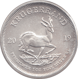 2019 SILVER KRUGERRAND SOUTH AFRICA - SILVER WORLD COINS - Cambridgeshire Coins