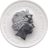 2019 SILVER MARVEL ONE DOLLAR CAPTAIN AMERICA TUVALU - SILVER WORLD COINS - Cambridgeshire Coins