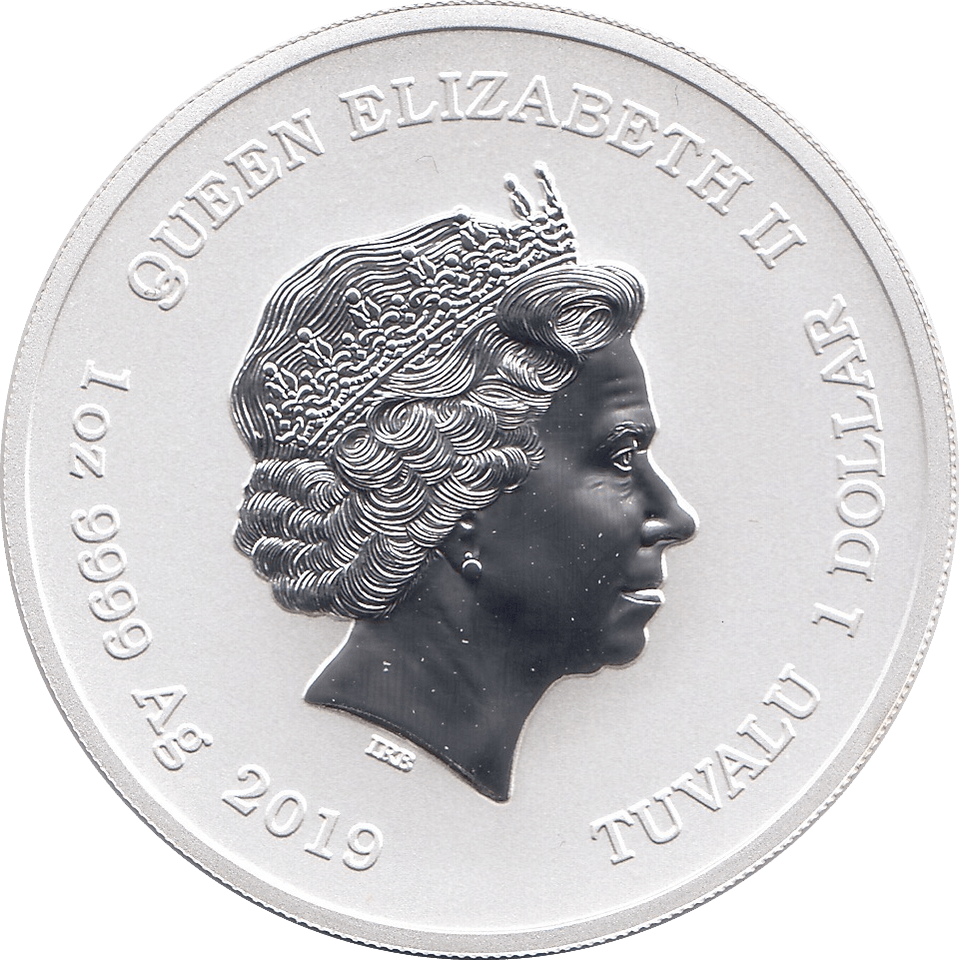 2019 SILVER MARVEL ONE DOLLAR HULK TUVALU - SILVER WORLD COINS - Cambridgeshire Coins