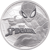 2019 SILVER MARVEL ONE DOLLAR SPIDER MAN MAN TUVALU - SILVER WORLD COINS - Cambridgeshire Coins