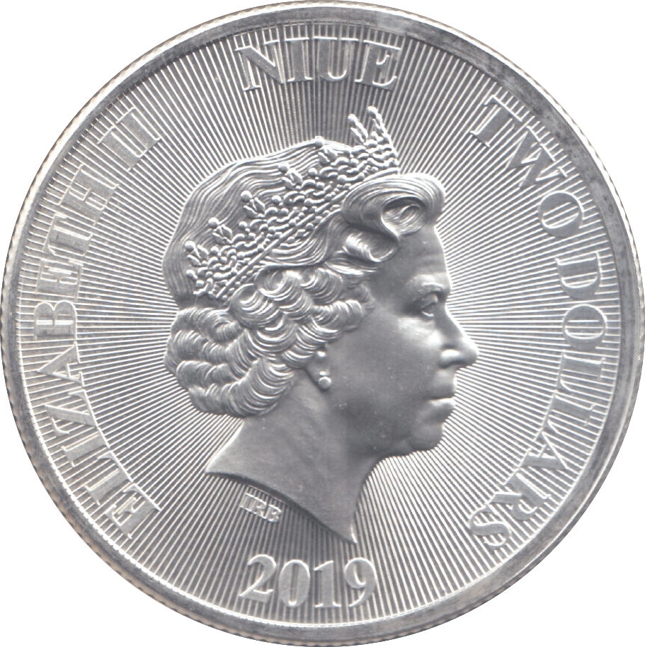 2019 SILVER NIUE 2 DOLLARS ( BU ) - SILVER WORLD COINS - Cambridgeshire Coins