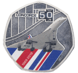 2019 SILVER PLATED 20 CENTS CONCORDE ( PROOF ) - WORLD COINS - Cambridgeshire Coins