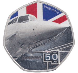 2019 SILVER PLATED 20 CENTS CONCORDE ( PROOF ) - WORLD COINS - Cambridgeshire Coins