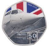 2019 SILVER PLATED 20 CENTS CONCORDE ( PROOF ) - WORLD COINS - Cambridgeshire Coins