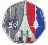 2019 SILVER PLATED 20 CENTS CONCORDE ( PROOF ) - WORLD COINS - Cambridgeshire Coins
