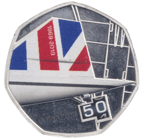 2019 SILVER PLATED 20 CENTS CONCORDE ( PROOF ) - WORLD COINS - Cambridgeshire Coins